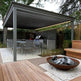 Motor Corner Against Louver Pergola | Model # CA104-Taimco