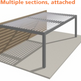 Motor Only Roof Louver Pergola | Model # OR105-Taimco