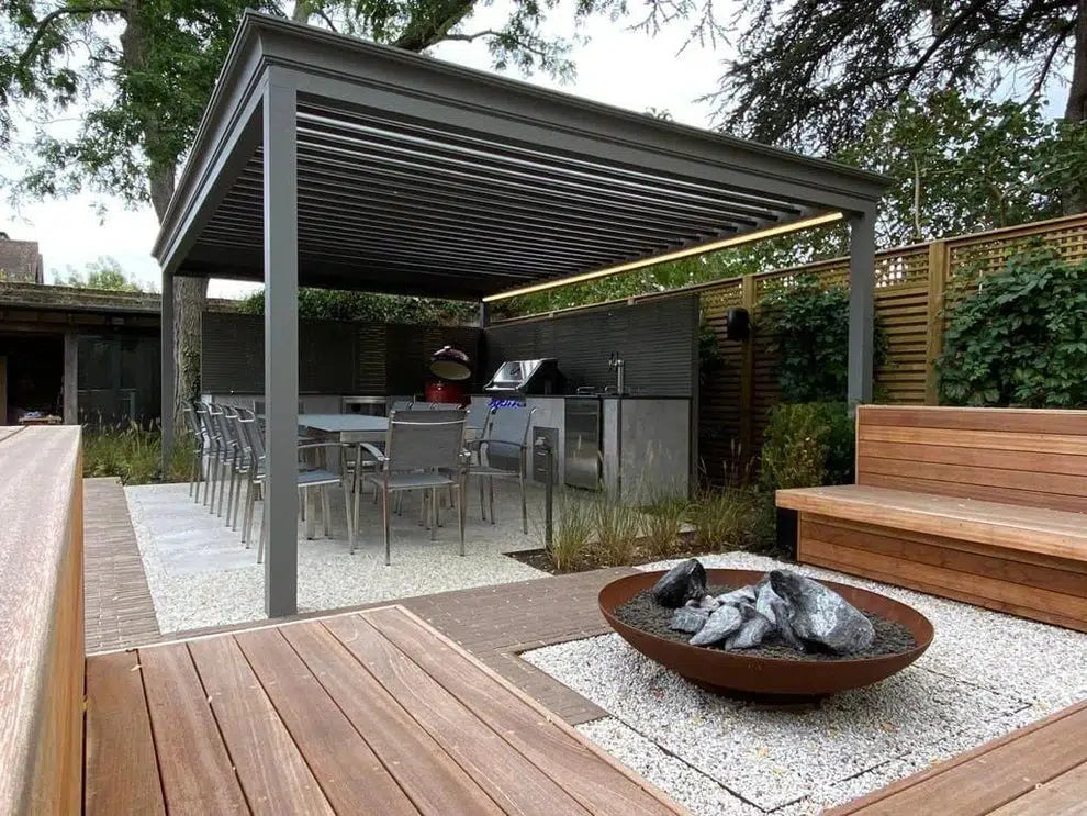 Motor Only Roof Louver Pergola | Model # OR105-Taimco