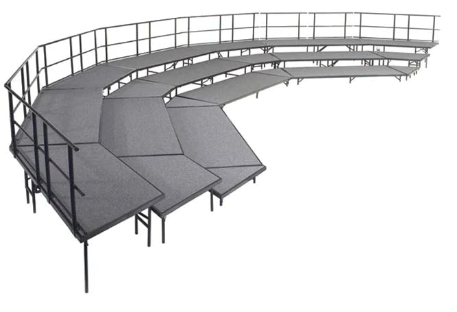 National Public Seated Choral Riser System 3 Tier - Hard Board 36