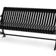 Newcastle metal Bench aluminum Frame Cast & Steel Slat Seating | Model # MB193-Taimco