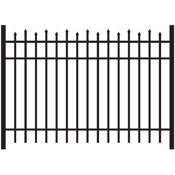 Ornamental Aluminum Finials Fence Panel - Model # FP951-Taimco