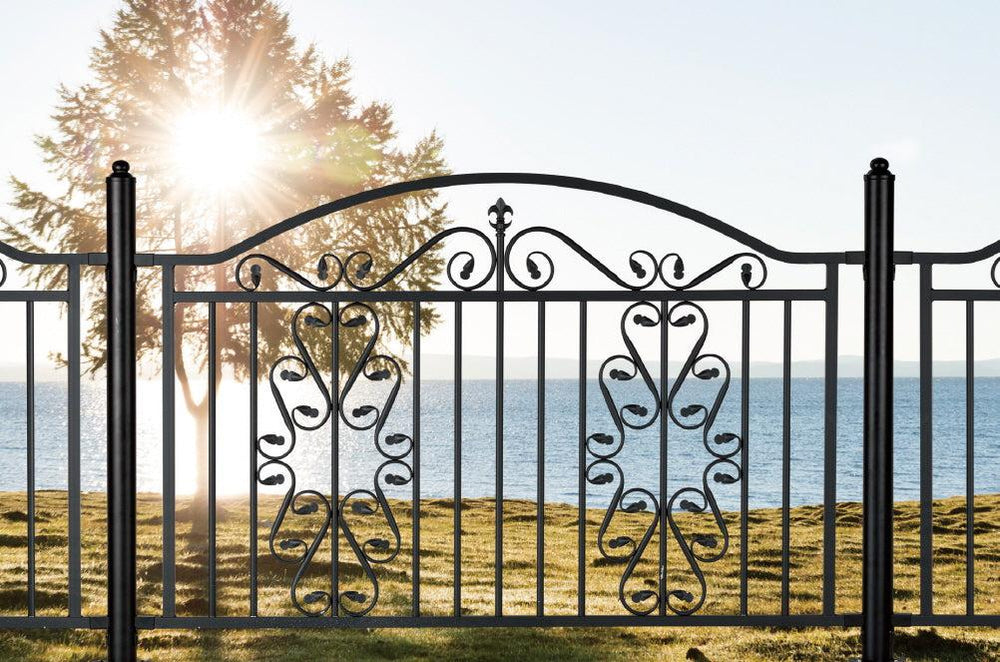 Ornamental Fence Panel - Wrought Iron Fence | Heavy Duty Metal Fence | Made in Canada – Model # FP917-Taimco