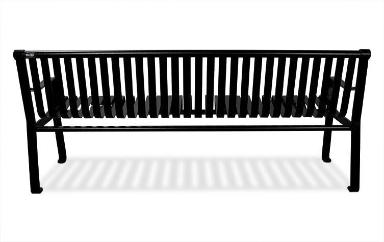 Pack of 5 Commercial metal Bench Top and Back Steel Slatted | Model MB217-Taimco