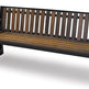 Park Bench Steel Frame & Wood Slats Seating | Model MB203-Taimco