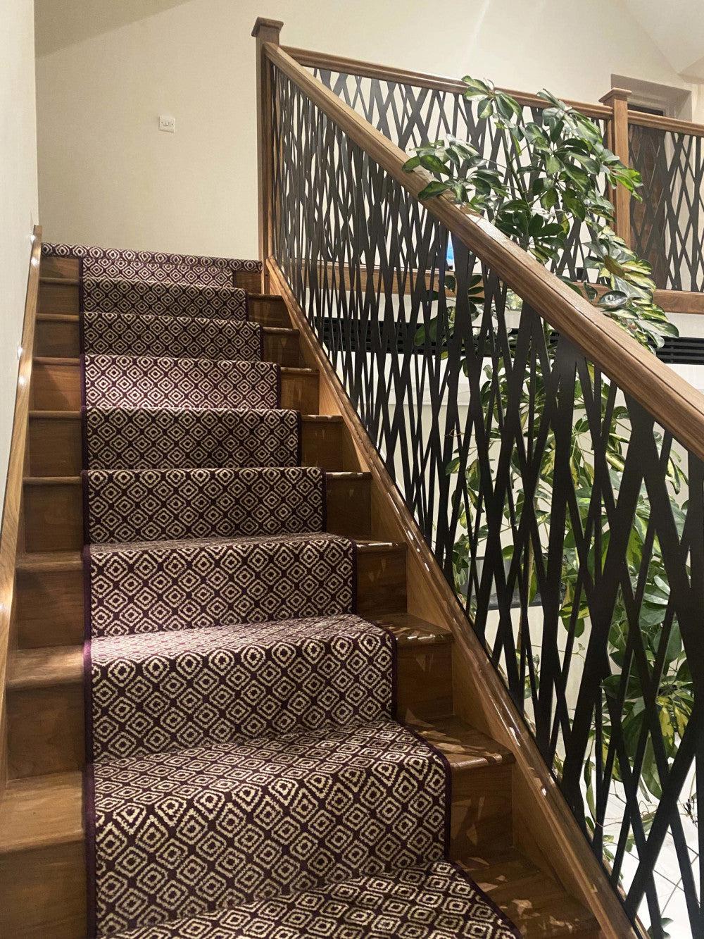 Plasma Cut Metal Stair Railing Panel | Hand Railing | Decorative Modern Railing | Made In Canada | Model # SRP1113-Taimco