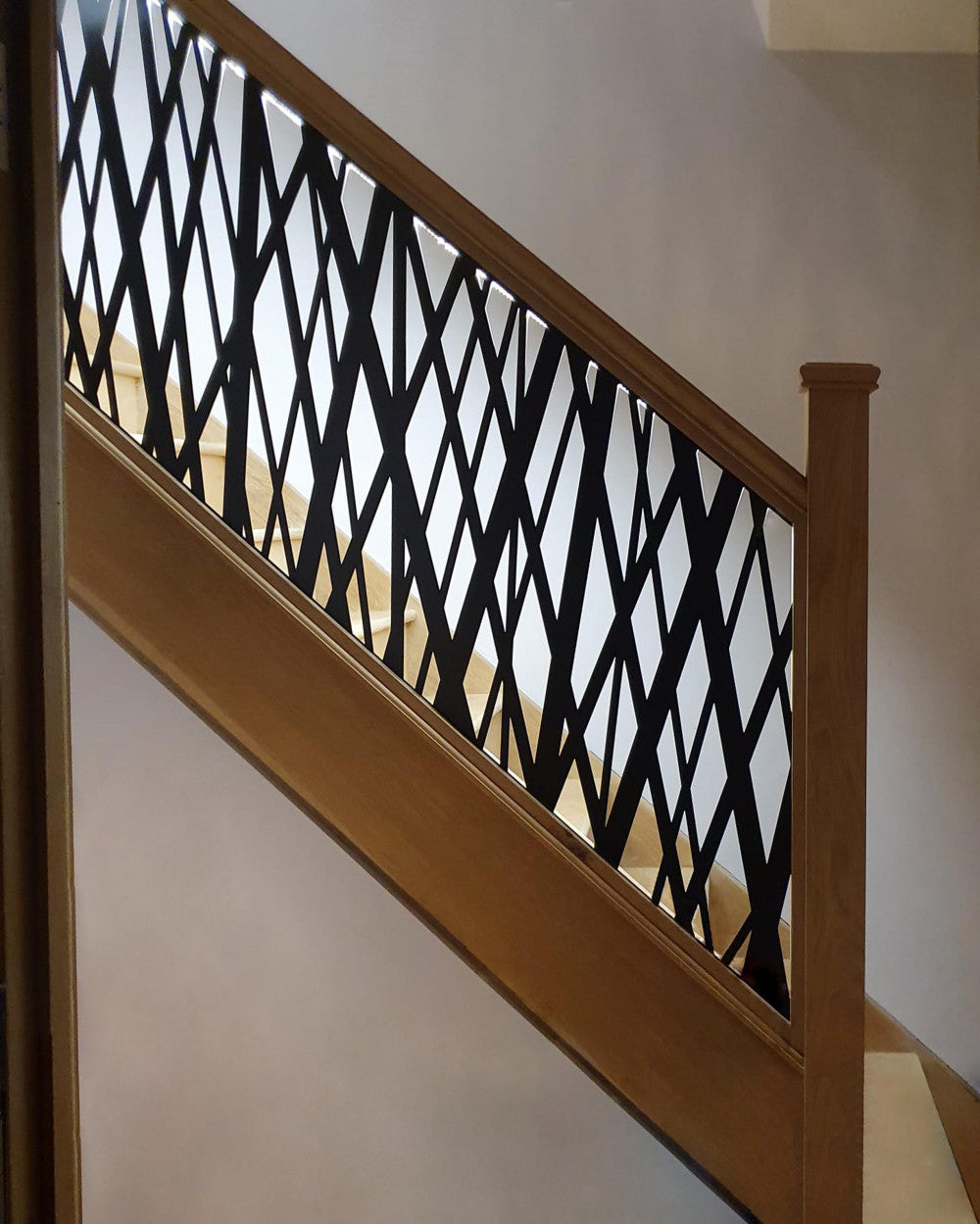 Plasma Cut Metal Stair Railing Panel | Hand Railing | Decorative Modern Railing | Made In Canada | Model # SRP1113-Taimco