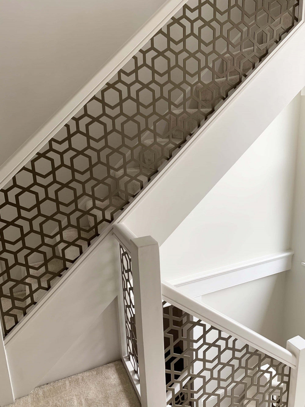 Staircase Railing Panel Plasma Cut Metal Stair Railing Panel | Hand Railing | Decorative Moder