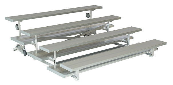 Preferred Tip and Roll Low Rise Aluminum Bleachers System - Model BLECLPTNR23-Taimco