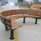 Public Modern WPC Wood Garden Park Bench | Model COLL1699-Taimco