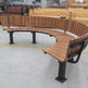 Public Modern WPC Wood Garden Park Bench | Model COLL1699-Taimco