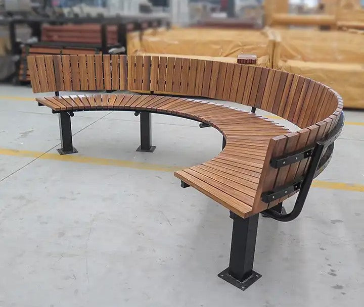 Public Modern WPC Wood Garden Park Bench | Model COLL1699-Taimco