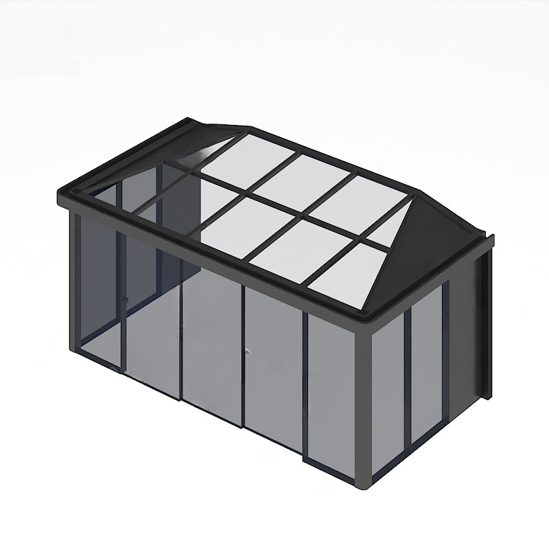 Rectangular Simi – Detached Aluminum Solarium Garden House – Model # SUNR4363-Taimco