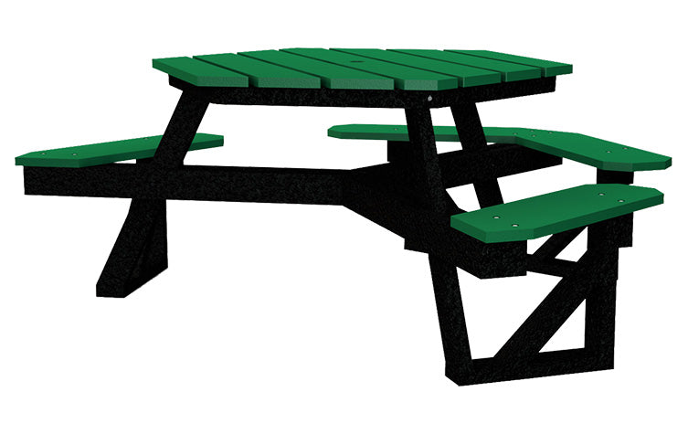 Recycled Plastic Top Accessible Picnic Tables | Picnic Table & Seat | Model ADAPT227-Taimco