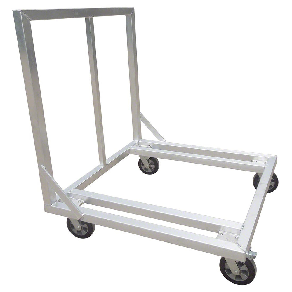 Cart With Horizontal Rods Rolling Horizontal Storage Cart for 4'W Stage Decks Model STA391