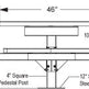 Round Steel Picnic Stationary Mount Table Picnic Table & Seat - Model PT202-Taimco