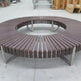 Round Tree Wood Bench for Outdoor Public Street and parks | Model COLL1694-Taimco