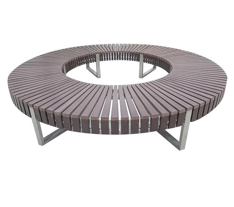 Round Tree Wood Bench for Outdoor Public Street and parks | Model COLL1694-Taimco