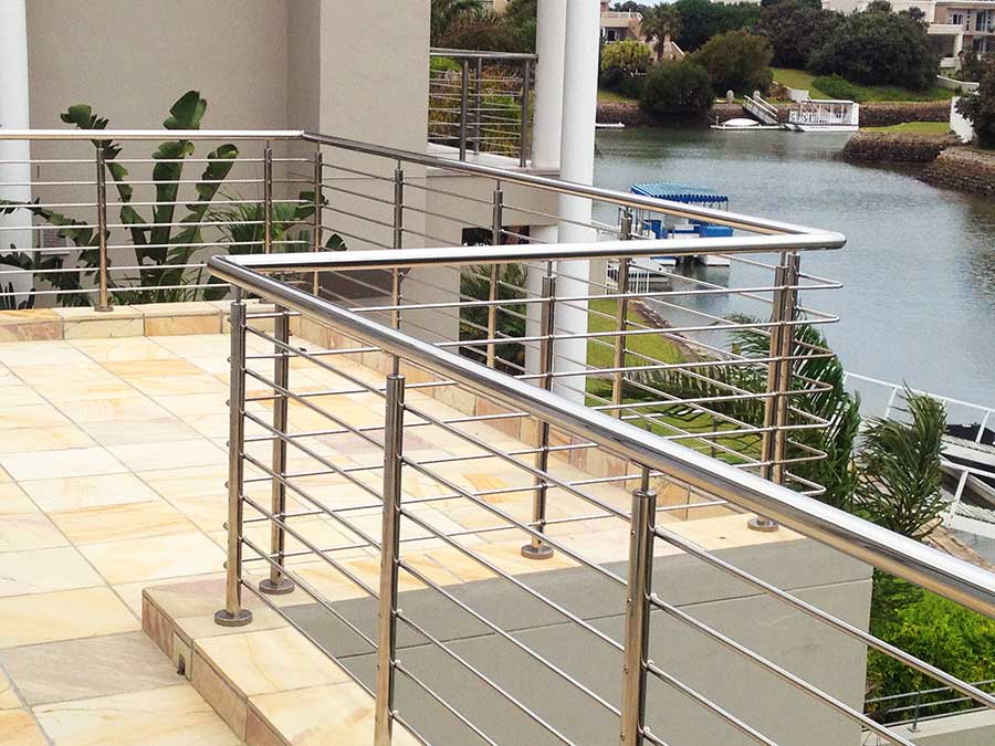 Simple Stainless-Steel Railing Design Model # SSFP914-Taimco