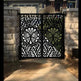 Simplistic 3D Laser Cut Artistic Butterfly &amp; Floral Design Iron Gate | Modern Fabrication Metal Back Yard Gate | Made in Canada – Model # 785-Taimco
