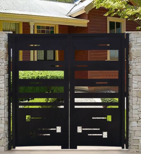 Slatemetal Art Garden Gate | Made in Canada– Model # 301-Taimco