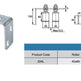 Slide Door or Gate Roller Guide Bracket | Model # 224L (Pack of 25)-Taimco