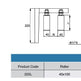 Slide Door or Gate Roller Guide Bracket | Model # 225L (Pack of 25)-Taimco