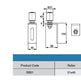 Slide Door or Gate Roller Guide Bracket | Model # RB01 (Pack of 100 )-Taimco