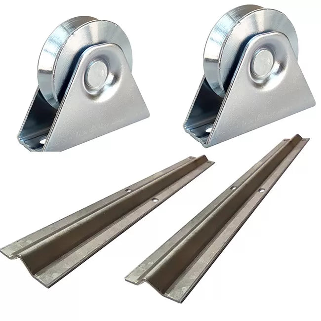 Sliding Gate Wheel with External Bracket Groove Y,V,U | One and Two Bearings | Model # HA ( Pack of 25 )-Taimco