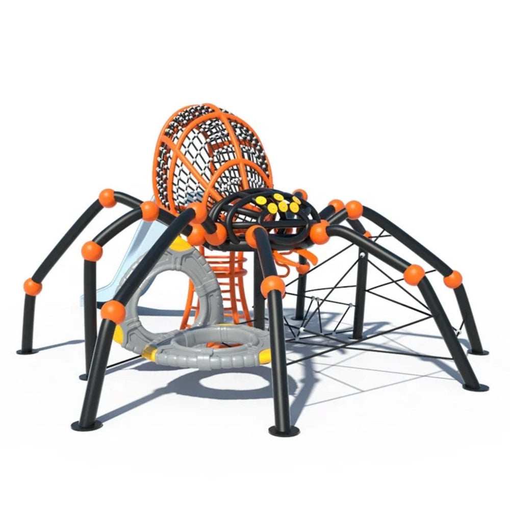 Spider Theme Outdoor slide and climbing Playground Equipment | Model # PG4360-Taimco