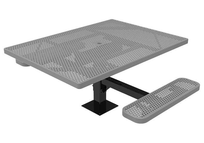 Square ADA Access Steel Picnic Tables | Picnic Table & Seat | Model ADAPT238-Taimco