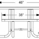 Square Picnic Table Surface Mount Expanded Metal | Picnic Table & Seat | Model PT197-Taimco