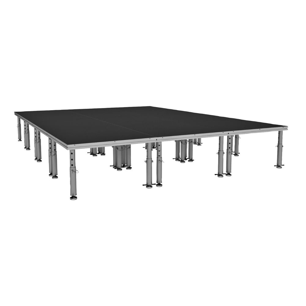 Stage Platform 12X16 Feet Portable and Height Adjustable with Ladder Model STA34812X16-Taimco