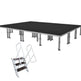 Stage Platform 12X16 Feet Portable and Height Adjustable with Ladder Model STA34812X16-Taimco