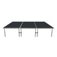 Stage Platform 8X12 Feet Portable and Height Adjustable & Black Stage Skirts Model STA3458X12-Taimco
