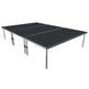 Stage Platform 8X12 Feet Portable and Height Adjustable & Black Stage Skirts Model STA3458X12-Taimco