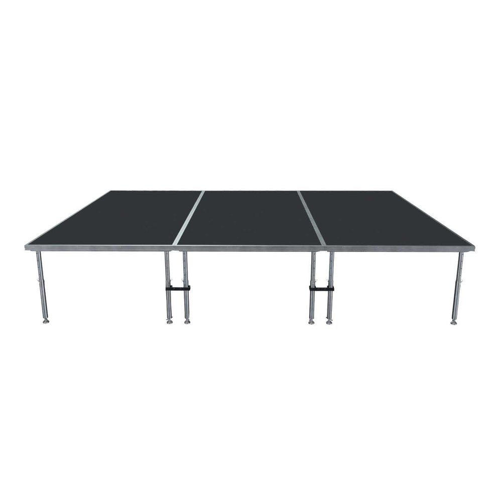 Stage Platform 8X12 Feet Portable and Height Adjustable with Ladder Model STA3498X12-Taimco