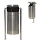 Stainless Steel Round shape Garbage Bin | Special Design and Standing Feature | Model WR223-Taimco