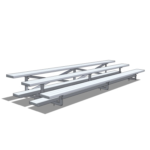 Standard 3 Row Bleachers System - Model BLEC3-Taimco