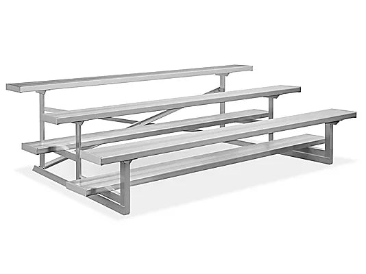 Standard 3 Row Bleachers System - Model BLEC3-Taimco