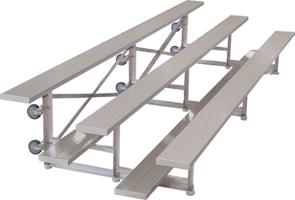 Standard Tip and Roll Aluminum Bleachers System - Model BLECTNR23-Taimco