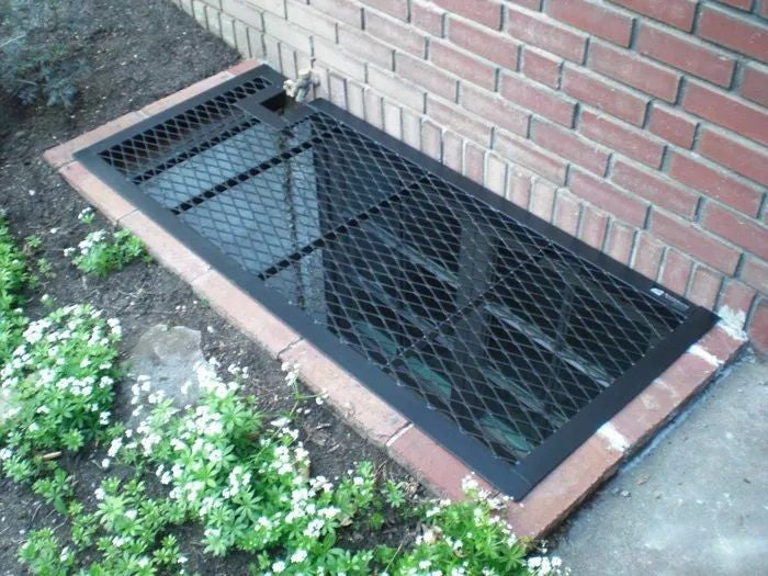 Steel Window Well Grates | Rust Free Powder Coated Steel | Transparent Rigid high-grade polycarbonate | Made In Canada - Model # WWC885-Taimco