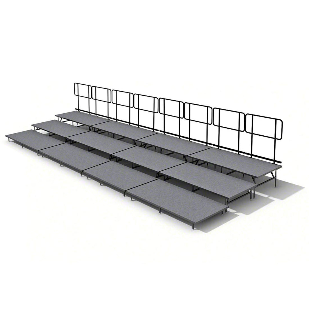 Straight Seated Riser System 3 Tier - 32' Long Model SSRS332-Taimco