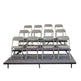 Straight Seated Riser System 3 Tier - 35' Long Model SSRS335-Taimco