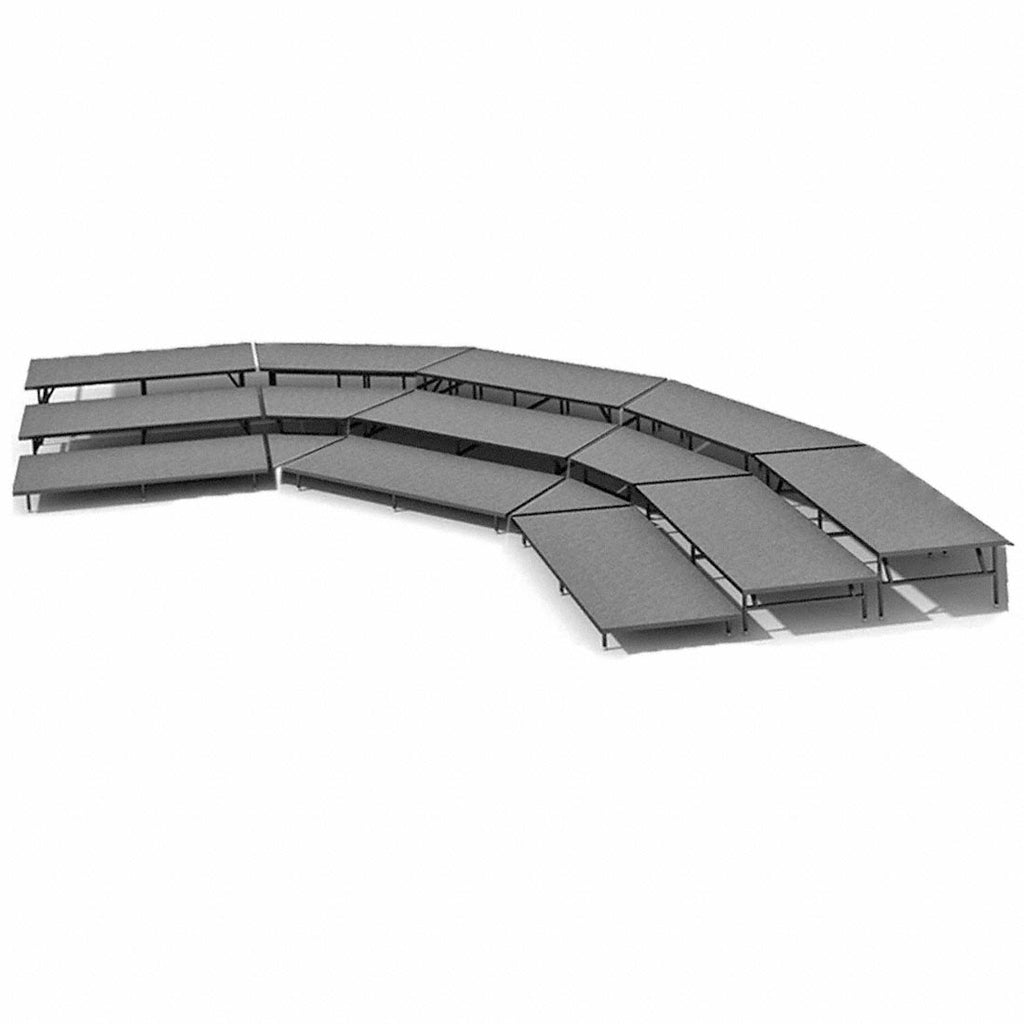 Straight Seated Riser System 3 Tier - 35' Long Model SSRS335
