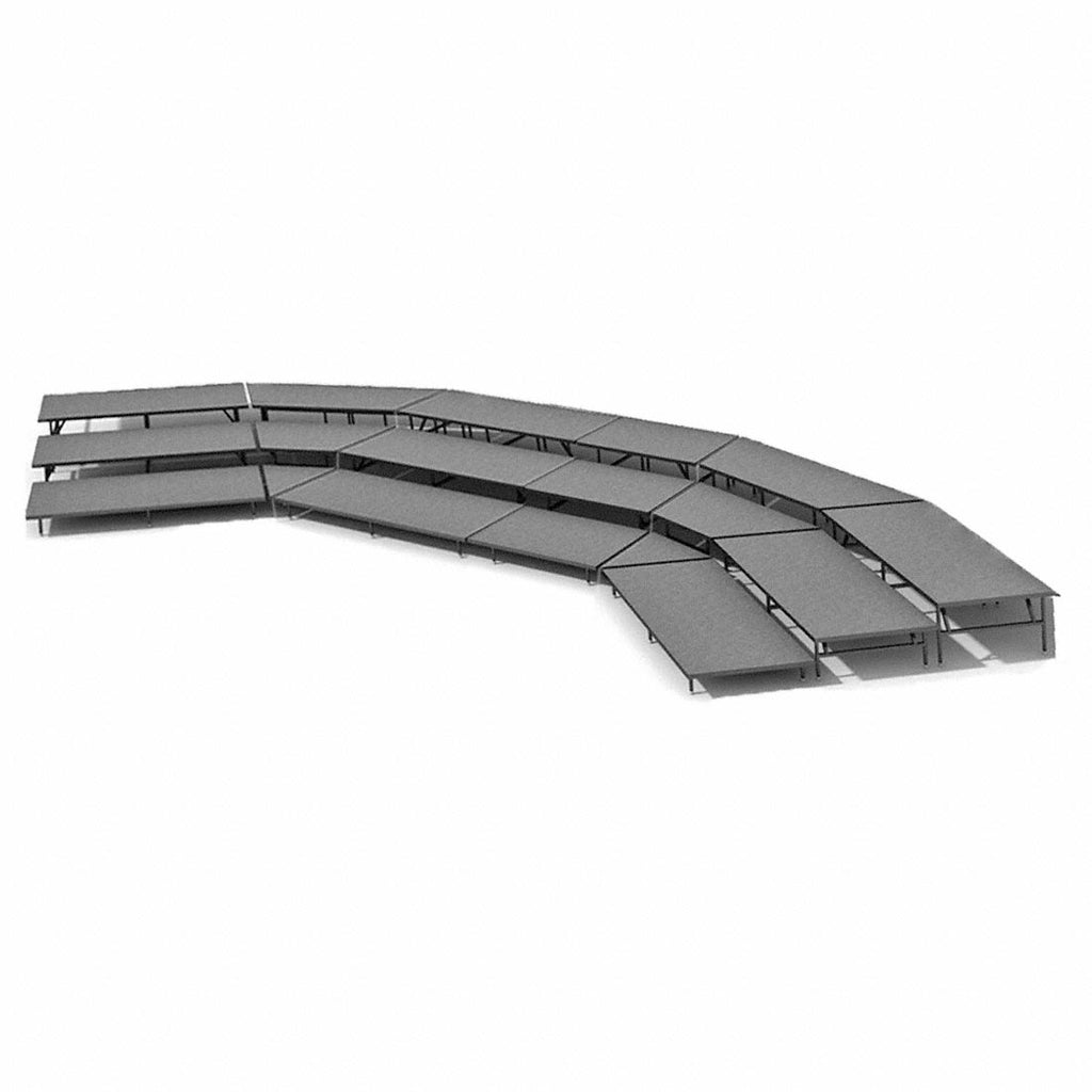 Straight Seated Riser System 3 Tier - 39' Long Model SSRS339