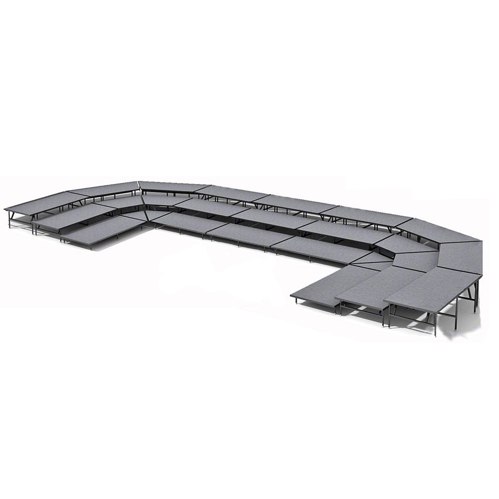 Straight Seated Riser System 3 Tier - 47' Long Model SSRS347