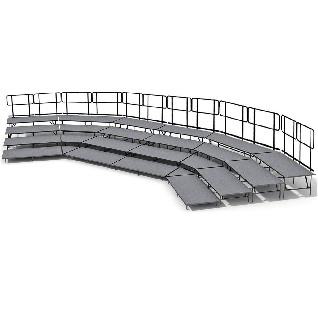 Straight Seated Riser System 4 Tier - 49' Long Model SSRS449