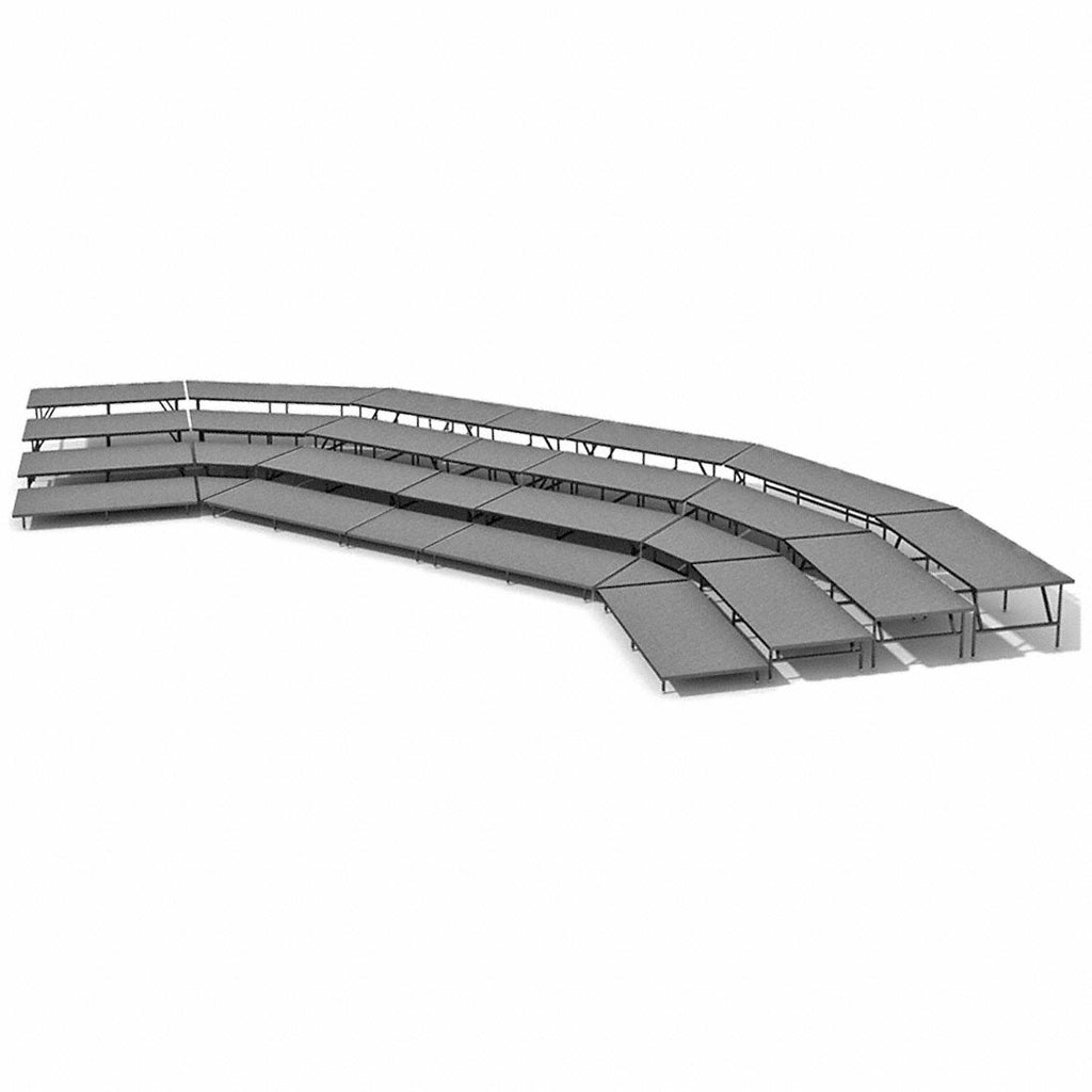 Straight Seated Riser System 4 Tier - 53' Long Model SSRS453