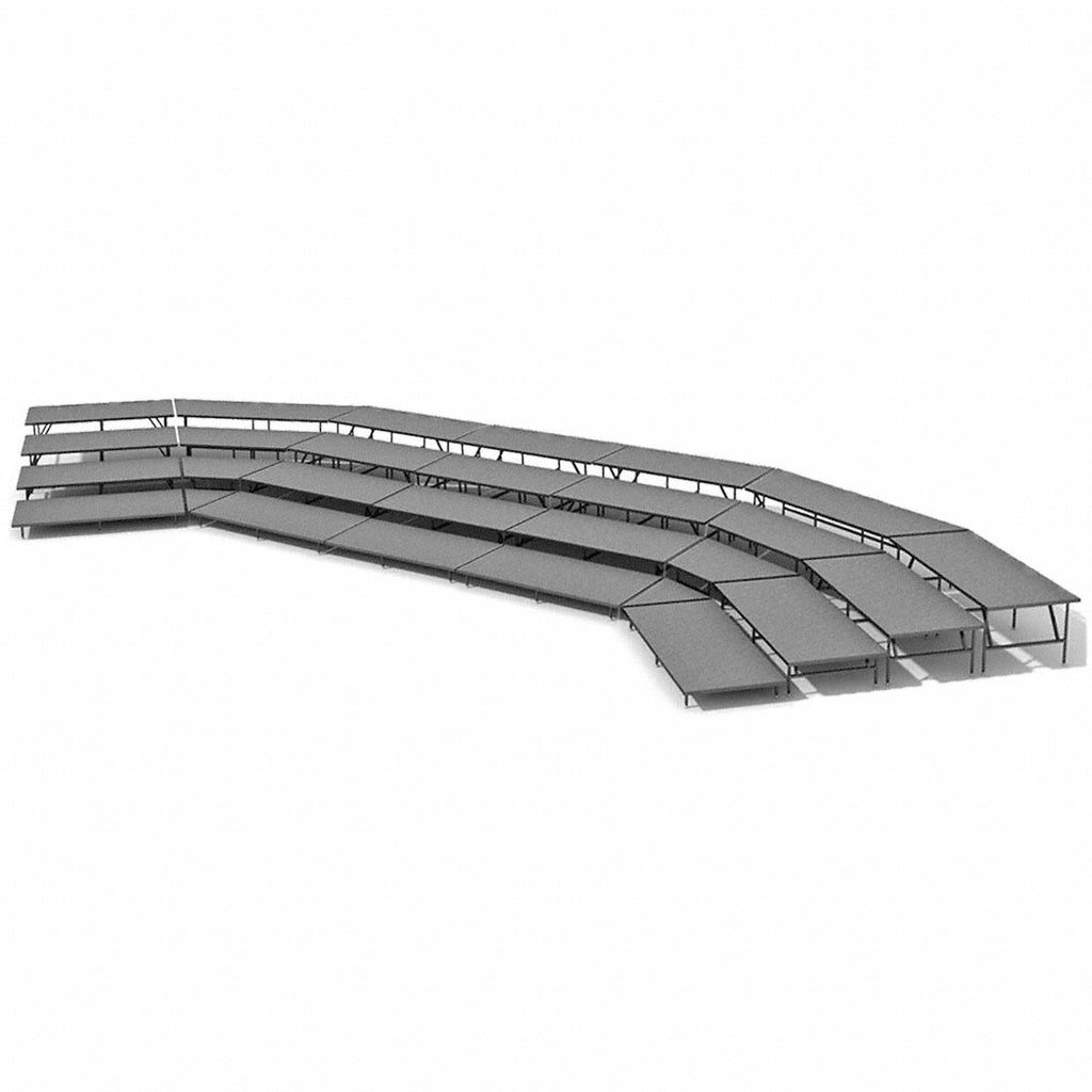 Straight Seated Riser System 4 Tier - 57' Long Model SSRS457